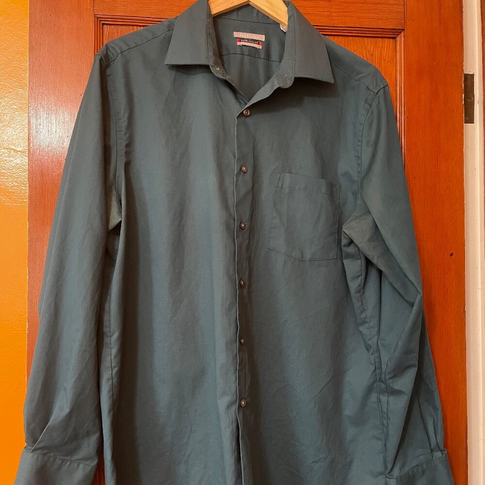 Van Husen Men's Shirt 16.5/ 35 regular fit dark turquoise